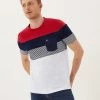 M&S Collection Men's T-shirts Pure Cotton Crew Neck Colour Block T-Shirt