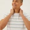 M&S Collection Men's T-shirts Pure Cotton Striped Crew Neck T-Shirt