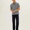 M&S Collection Men's Polo Shirts Pure Cotton Striped Polo Shirt