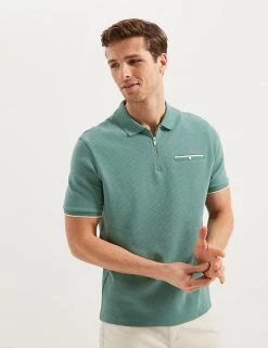 Autograph Men's Polo Shirts Premium Cotton Half Zip Polo Shirt -New In Mens Store SD 03 T28 3310M J2 X EC 2