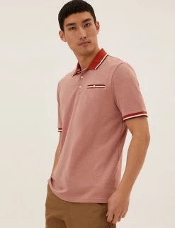 M&S Collection Men's Polo Shirts Modal Rich Soft Touch Polo Shirt -New In Mens Store SD 03 T28 3312M P8 X EC 0