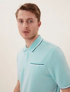 M&S Collection Men's Polo Shirts Modal Rich Soft Touch Polo Shirt -New In Mens Store SD 03 T28 3312M ST X EC 0