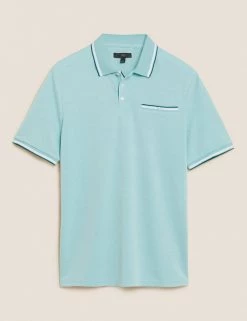 M&S Collection Men's Polo Shirts Modal Rich Soft Touch Polo Shirt -New In Mens Store SD 03 T28 3312M ST X EC 90