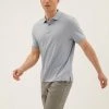 M&S Collection Men's Polo Shirts Pure Cotton Geometric Polo Shirt