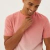 M&S Collection Men's T-shirts Pure Cotton Ombre T-Shirt