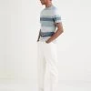 Autograph Men's T-shirts Slim Fit Premium Cotton Striped T-Shirt