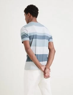 Autograph Men's T-shirts Slim Fit Premium Cotton Striped T-Shirt 9 Autograph Men's T-shirts Slim Fit Premium Cotton Striped T-Shirt -New In Mens Store SD 03 T28 4962A W2 X EC 3