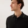 M&S Collection Men's Polo Shirts Pure Cotton Tipped Pique Polo Shirt