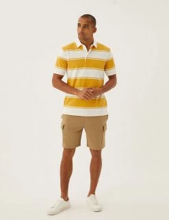 M&S Collection Men's Rugby Shirts Pure Cotton Striped Rugby Shirt 8 M&S Collection Men's Rugby Shirts Pure Cotton Striped Rugby Shirt -New In Mens Store SD 03 T28 5600M S3 X EC 2