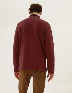 M&S Collection Men's Rugby Shirts Pure Cotton Half Zip Rugby Shirt -New In Mens Store SD 03 T28 5681M XM X EC 2