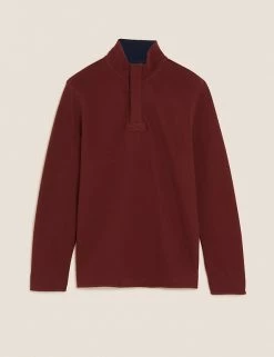 M&S Collection Men's Rugby Shirts Pure Cotton Half Zip Rugby Shirt -New In Mens Store SD 03 T28 5681M XM X EC 90