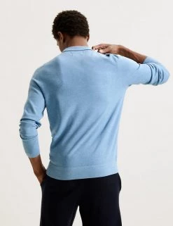 Autograph Men's Knitted Polo Shirts Striped Zip Neck Knitted Polo Shirt -New In Mens Store SD 03 T30 1063A E4 X EC 2