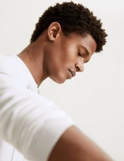 Autograph Men's Knitted Polo Shirts Striped Zip Neck Knitted Polo Shirt -New In Mens Store SD 03 T30 1063A NB X EC 1