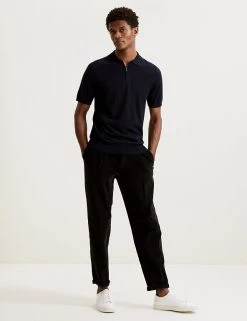 Autograph Men's Knitted Polo Shirts Silk Cotton Knitted Polo Shirt