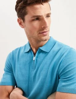 Autograph Men's Knitted Polo Shirts Silk Cotton Knitted Polo Shirt -New In Mens Store SD 03 T30 1064A H2 X EC 0