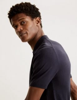 Autograph Men's Knitted Polo Shirts Silk Cotton Knitted Polo Shirt -New In Mens Store SD 03 T30 1064A HL X EC 3