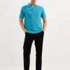 Autograph Men's Knitted Polo Shirts Cotton Rich Textured Knitted Polo