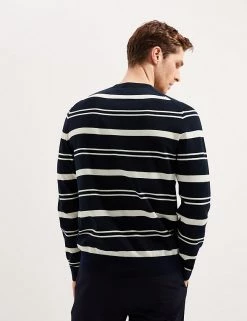 Autograph Men's Jumpers Premium Cotton Rich Striped Jumper -New In Mens Store SD 03 T30 1072A F4 X EC 2