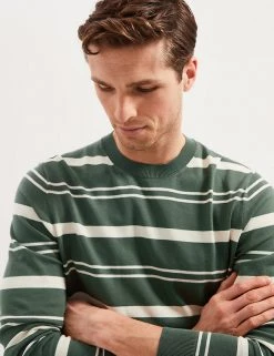 Autograph Men's Jumpers Premium Cotton Rich Striped Jumper -New In Mens Store SD 03 T30 1072A KA X EC 0
