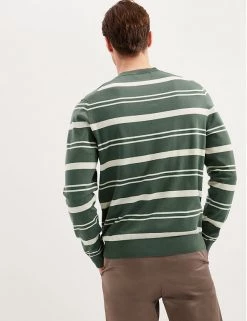 Autograph Men's Jumpers Premium Cotton Rich Striped Jumper -New In Mens Store SD 03 T30 1072A KA X EC 2