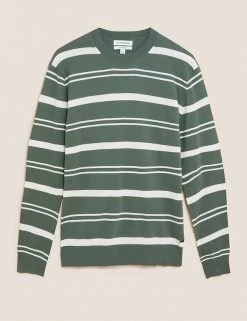 Autograph Men's Jumpers Premium Cotton Rich Striped Jumper -New In Mens Store SD 03 T30 1072A KA X EC 90
