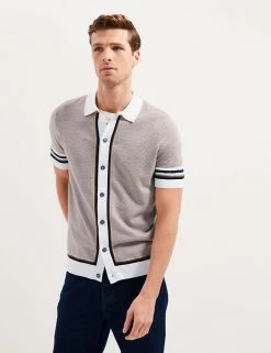 Autograph Men's Knitted Polo Shirts Cotton Modal Knitted Polo Shirt