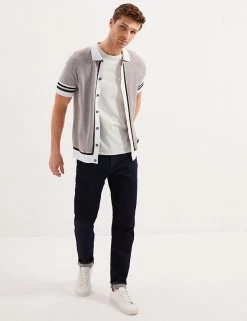 Autograph Men's Knitted Polo Shirts Cotton Modal Knitted Polo Shirt -New In Mens Store SD 03 T30 1073A NU X EC 4