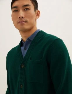 M&S Collection Men's Knitwear Lambswool Knitted Cardigan -New In Mens Store SD 03 T30 2063M J0 X EC 1