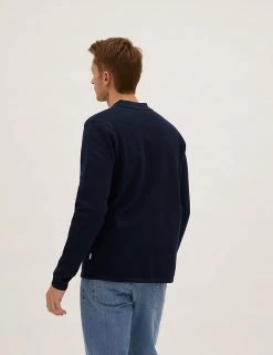 M&S Collection Men's Knitted Polo Shirts Cotton Blend Knitted Polo Shirt 16 M&S Collection Men's Knitted Polo Shirts Cotton Blend Knitted Polo Shirt -New In Mens Store SD 03 T30 2064M F0 X EC 2