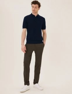 M&S Collection Men's Knitted Polo Shirts Pure Extra Fine Merino Wool Polo Shirt 21 M&S Collection Men's Knitted Polo Shirts Pure Extra Fine Merino Wool Polo Shirt -New In Mens Store SD 03 T30 3001M F0 X EC 0