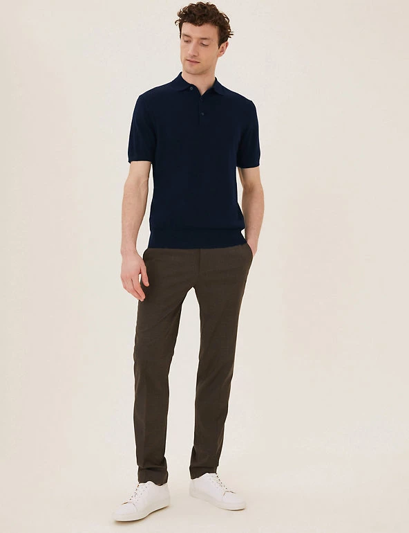 M&S Collection Men's Knitted Polo Shirts Pure Extra Fine Merino Wool Polo Shirt 9 M&S Collection Men's Knitted Polo Shirts Pure Extra Fine Merino Wool Polo Shirt - Image 9