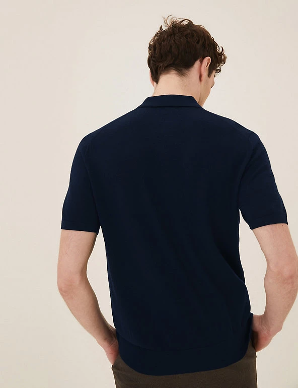 M&S Collection Men's Knitted Polo Shirts Pure Extra Fine Merino Wool Polo Shirt 13 M&S Collection Men's Knitted Polo Shirts Pure Extra Fine Merino Wool Polo Shirt - Image 13