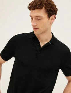 M&S Collection Men's Knitted Polo Shirts Pure Extra Fine Merino Wool Polo Shirt 15 M&S Collection Men's Knitted Polo Shirts Pure Extra Fine Merino Wool Polo Shirt -New In Mens Store SD 03 T30 3001M Y0 X EC 1