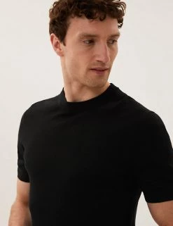 M&S Collection Men's T-shirts Pure Extra Fine Merino Wool Knitted T-Shirt 25 M&S Collection Men's T-shirts Pure Extra Fine Merino Wool Knitted T-Shirt -New In Mens Store SD 03 T30 3030M Y0 X EC 2