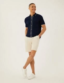 M&S Collection Men's Knitted Polo Shirts Cotton Rich Knitted Polo Shirt -New In Mens Store SD 03 T30 4033M F4 X EC 2