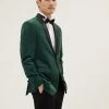M&S Collection Men's Blazers Velvet Shawl Lapel Blazer