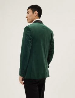 M&S Collection Men's Blazers Velvet Shawl Lapel Blazer 17 M&S Collection Men's Blazers Velvet Shawl Lapel Blazer -New In Mens Store SD 03 T70 3031F KF X EC 3