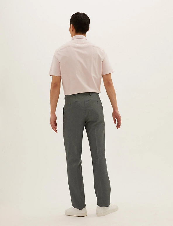 M&S Collection Men Big & Tall Regular Fit Flat Front Trousers 11 M&S Collection Men Big & Tall Regular Fit Flat Front Trousers - Image 11