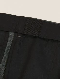 M&S Collection Men Big & Tall Regular Fit Flat Front Trousers 32 M&S Collection Men Big & Tall Regular Fit Flat Front Trousers -New In Mens Store SD 03 T70 3410X T0 X EC 6