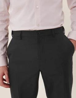 M&S Collection Men Big & Tall Regular Fit Flat Front Trousers 25 M&S Collection Men Big & Tall Regular Fit Flat Front Trousers -New In Mens Store SD 03 T70 3410X Y0 X EC 3