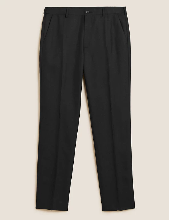 M&S Collection Men Big & Tall Regular Fit Flat Front Trousers 7 M&S Collection Men Big & Tall Regular Fit Flat Front Trousers - Image 7