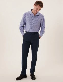 M&S Collection Smart Trousers Regular Fit Trousers