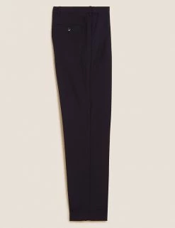 M&S Collection Men's Trousers Regular Fit Single Pleat Trousers -New In Mens Store SD 03 T70 3412Y F0 X EC 90