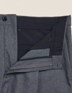 M&S Collection Men's Trousers Regular Fit Single Pleat Trousers -New In Mens Store SD 03 T70 3412Y T0 X EC 6