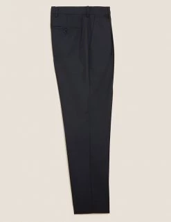 M&S Collection Men's Trousers Regular Fit Single Pleat Trousers -New In Mens Store SD 03 T70 3412Y Y0 X EC 90