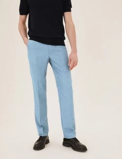 M&S Collection Smart Trousers Regular Fit Flat Front Trousers 32 M&S Collection Smart Trousers Regular Fit Flat Front Trousers -New In Mens Store SD 03 T70 3417Y E0 X EC 1