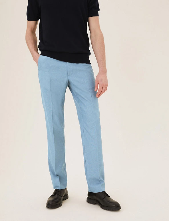 M&S Collection Smart Trousers Regular Fit Flat Front Trousers 10 M&S Collection Smart Trousers Regular Fit Flat Front Trousers - Image 10