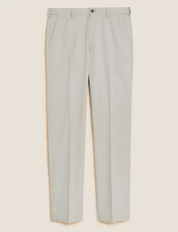 M&S Collection Smart Trousers Regular Fit Flat Front Trousers 7 M&S Collection Smart Trousers Regular Fit Flat Front Trousers - Image 7