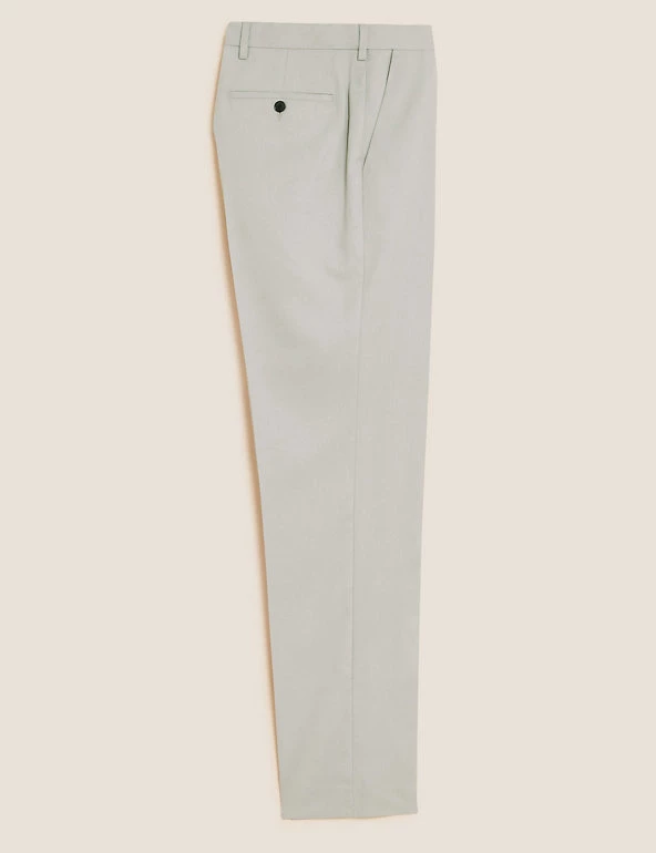 M&S Collection Smart Trousers Regular Fit Flat Front Trousers 2 M&S Collection Smart Trousers Regular Fit Flat Front Trousers - Image 2