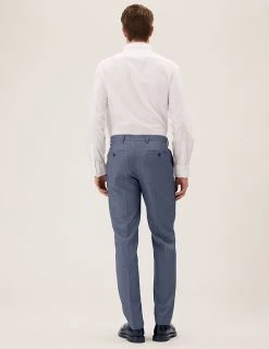 M&S Collection Smart Trousers Regular Fit Flat Front Trousers 42 M&S Collection Smart Trousers Regular Fit Flat Front Trousers -New In Mens Store SD 03 T70 3417Y SA X EC 3